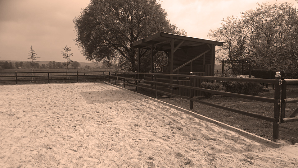 Open Ranch - Reitplatz mit Tribüne